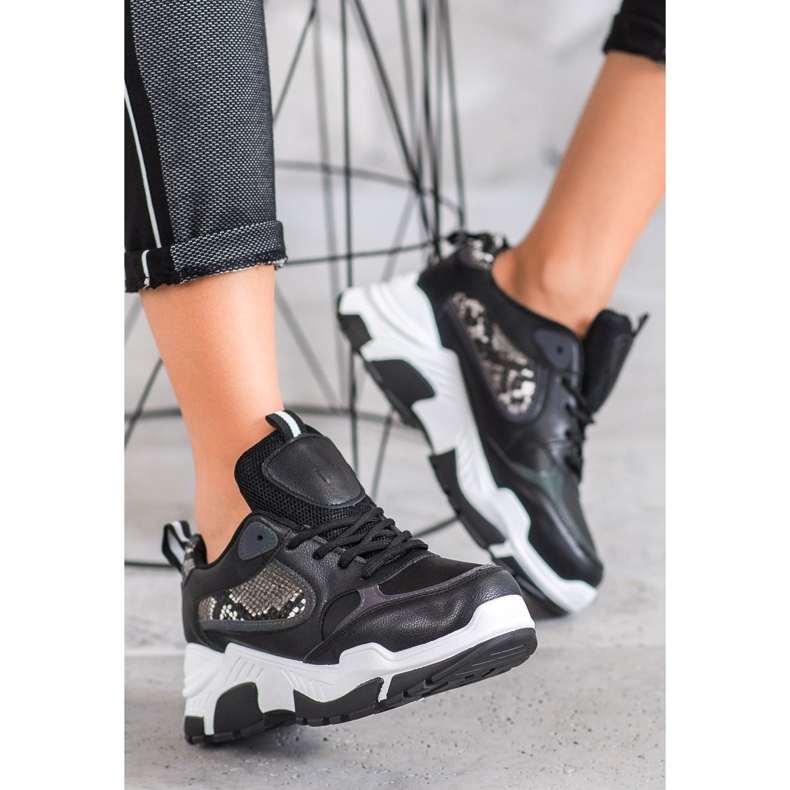 Bella Paris Eco Leather Sneakers black multicolored 2