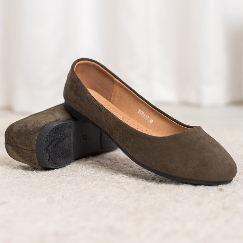 Diamantique Classic Suede Ballerinas multicolored green 2 Diamantique Classic Suede Ballerinas multicolored green 2