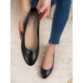 SHELOVET Classic Eco Leather Ballerina black 1