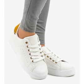 Classic white sneakers on the BK-52 platform 2