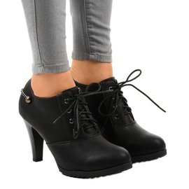 Black ankle boots with A-24A buckle 1