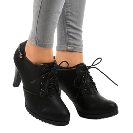 Black ankle boots with A-24A buckle 2