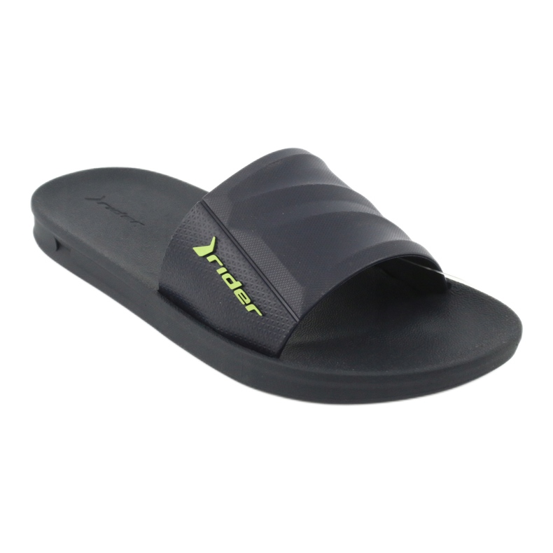 Rider 11578 navy blue pool slippers green 1