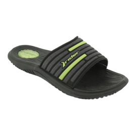 Men's pool slippers Rider 82735 black / green grey 1 Men's pool slippers Rider 82735 black / green grey 1