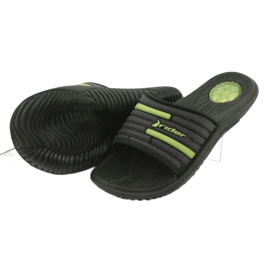 Men's pool slippers Rider 82735 black / green grey 3 Men's pool slippers Rider 82735 black / green grey 3