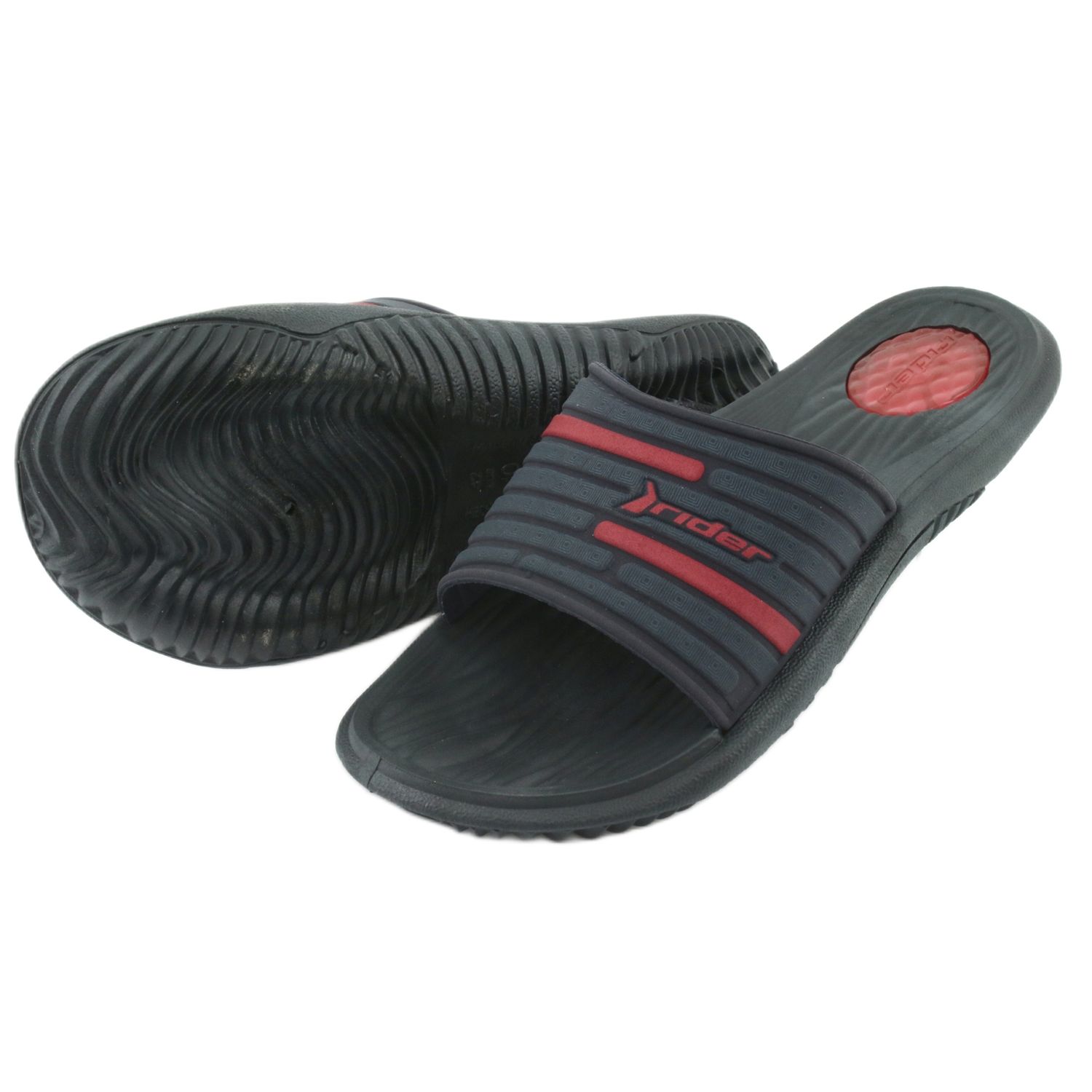 Men S Pool Slippers Rider 82735 Navy Red Navy Blue Keeshoes Men S Pool Slippers Rider 82735 Navy Red Navy Blue Keeshoes