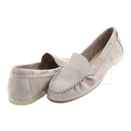 Gray suede loafers for women Sergio Leone 722 grey 4