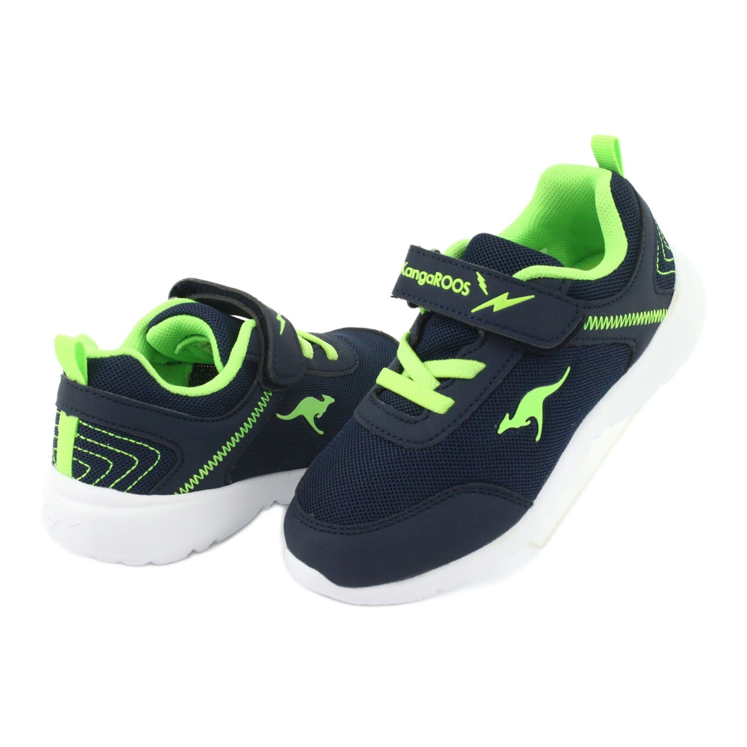light green sports shoes