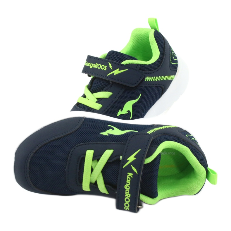KangaRoos Children's sports shoes 02050 navy blue/green 5
