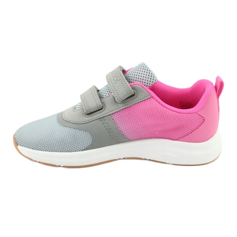 KangaROOS Velcro sports shoes 18506 gray / neon pink grey 2