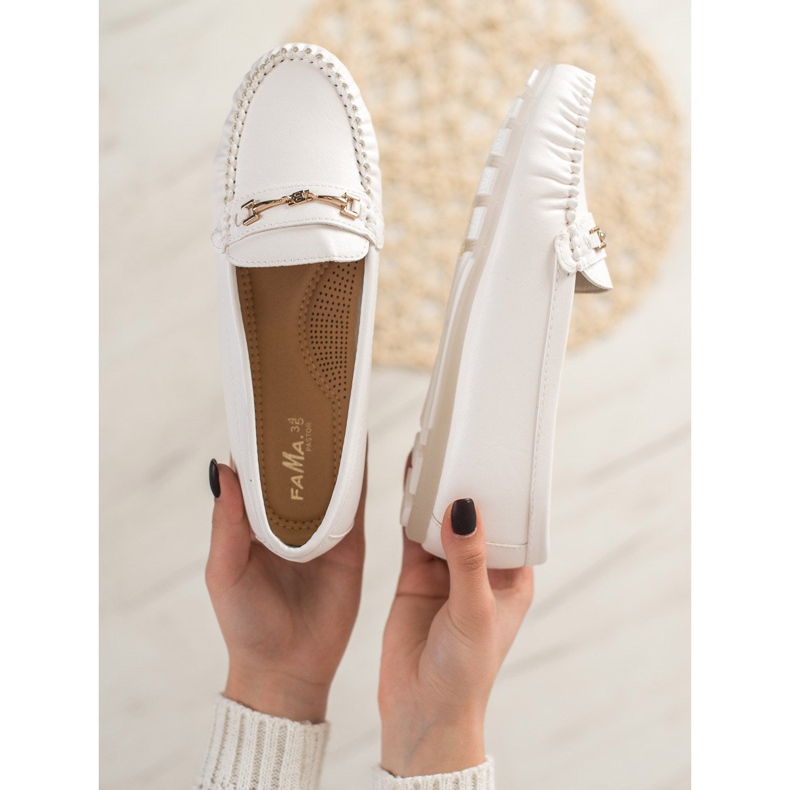 Fama Elegant loafers white 1
