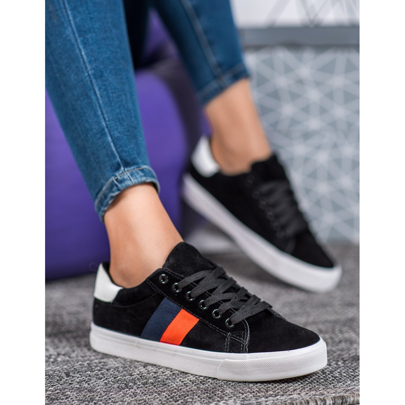 SDS Sports Shoes On Thick Sole black 1 SDS Sports Shoes On Thick Sole black 1