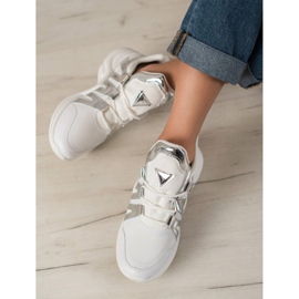 SHELOVET Comfortable Fashion Sneakers white grey 1