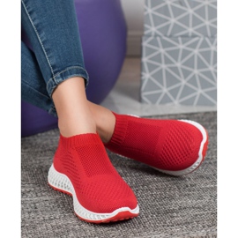 Goodin Openwork Sport Shoes red 2