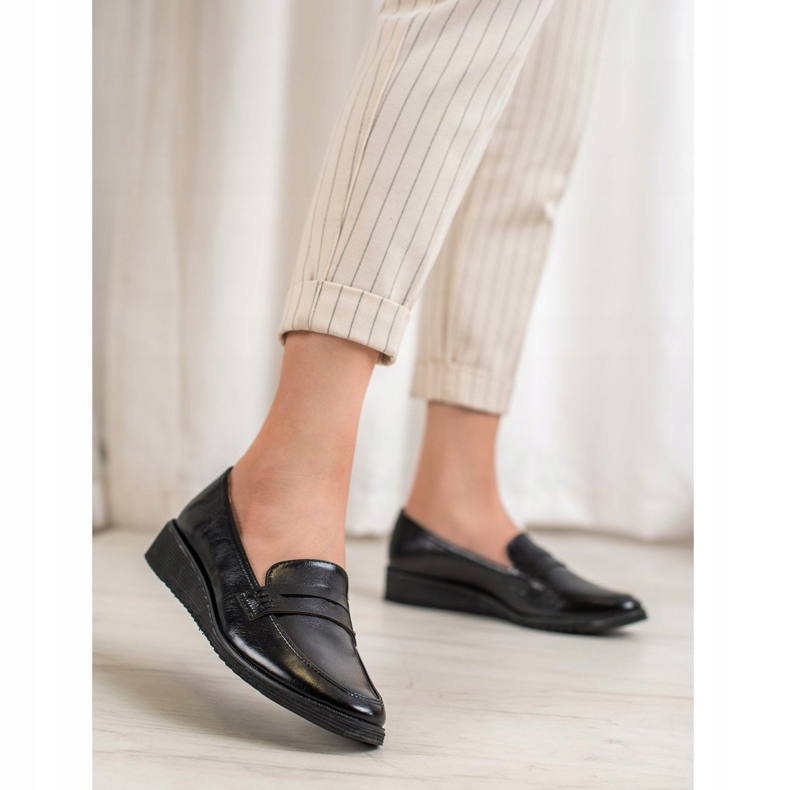 Goodin Black Wedge Moccasins 1 Goodin Black Wedge Moccasins 1