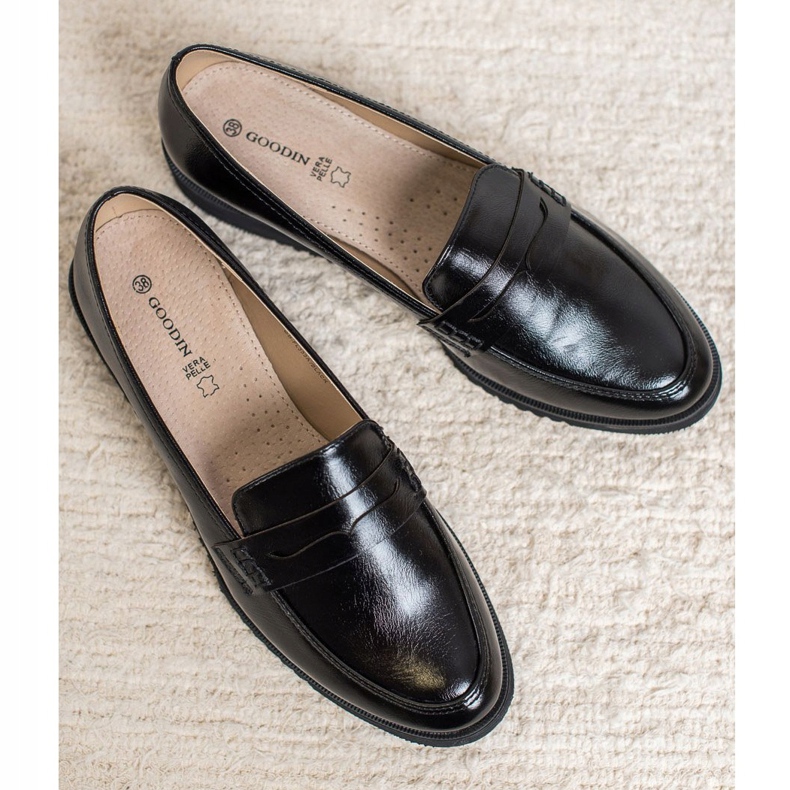 Goodin Black Wedge Moccasins 2 Goodin Black Wedge Moccasins 2