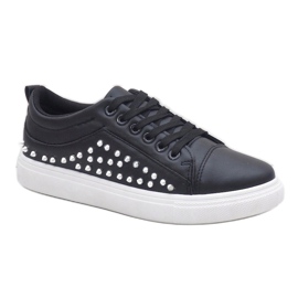 Black sneakers with studs 1781-1 1
