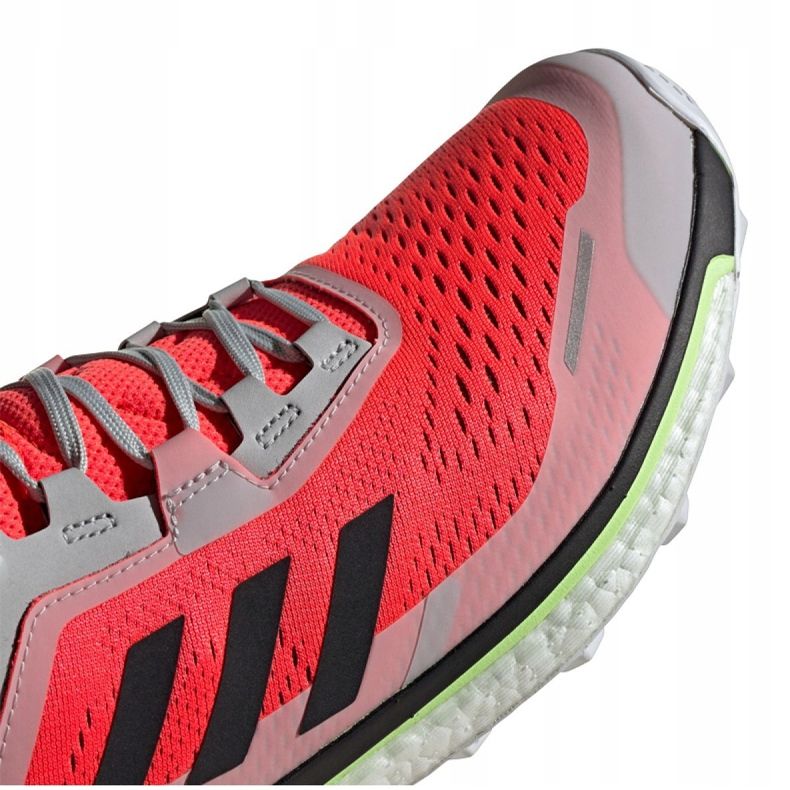 Adidas Terrex Agravic Flow M EF2116 shoes red grey multicolored 2