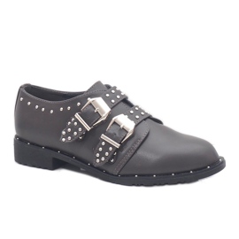Gray shoes with studs L89-47 grey 1