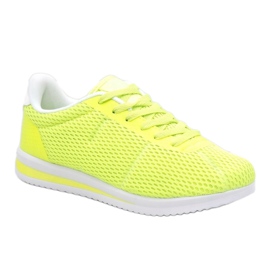 Green fluo women's sports shoes FXZ32-3 1
