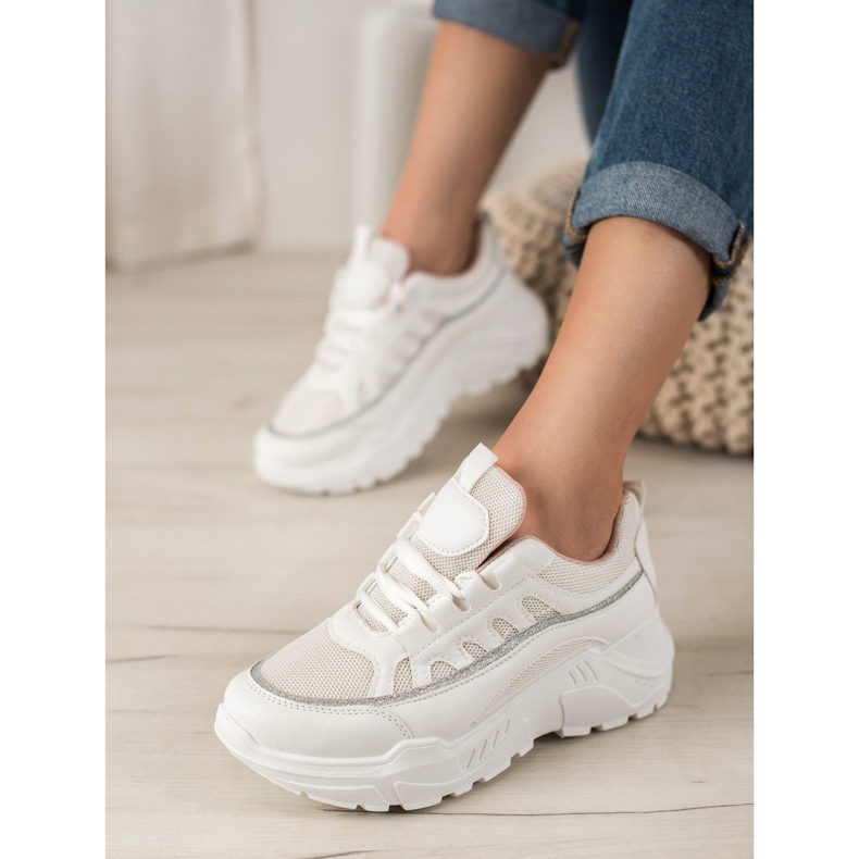 SHELOVET Stylish Sneakers white 1 SHELOVET Stylish Sneakers white 1