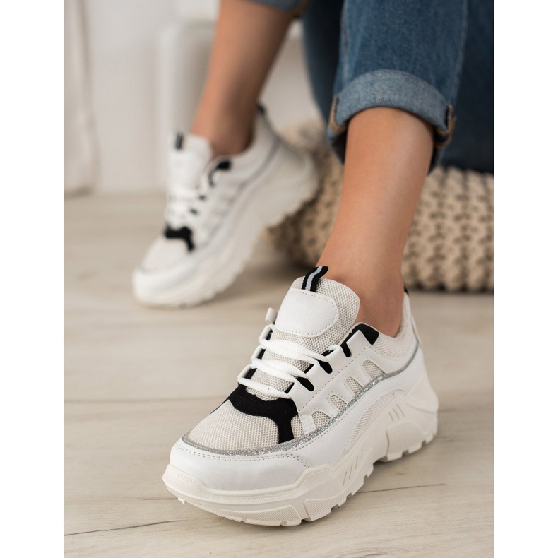 SHELOVET Stylish Sneakers white 1 SHELOVET Stylish Sneakers white 1
