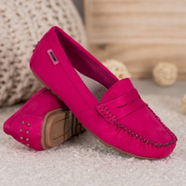 Goodin Classic textile loafers pink 1