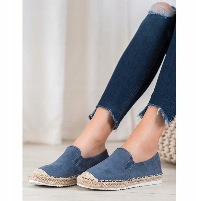 Goodin Suede Espadrilles blue 2