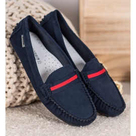 Goodin Suede loafers with a belt blue 2