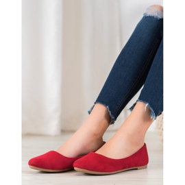 SHELOVET Comfortable ballerinas red 2