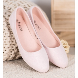 SHELOVET Comfortable ballerinas pink 1