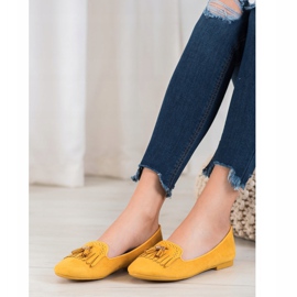 Fama Suede Lords With Fringes yellow 2