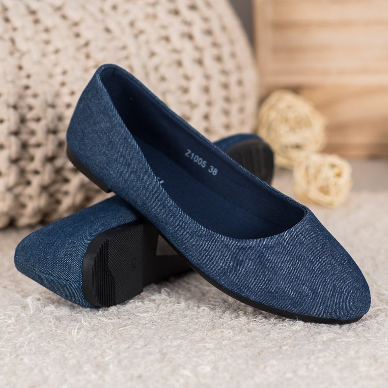 SHELOVET Comfortable ballerinas blue 2 SHELOVET Comfortable ballerinas blue 2