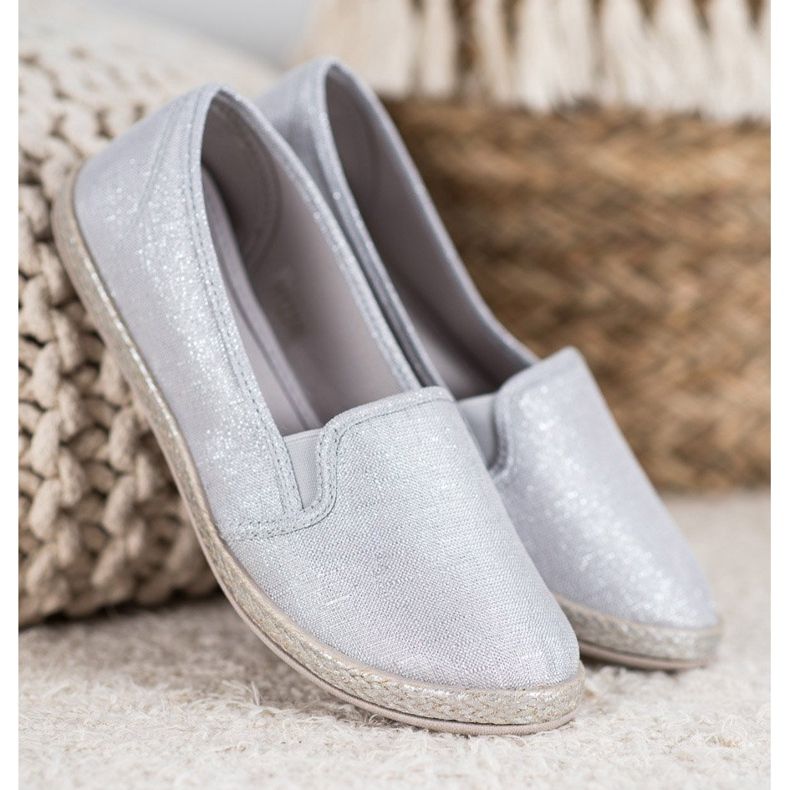 SHELOVET Comfortable Slip On Shoes grey 1