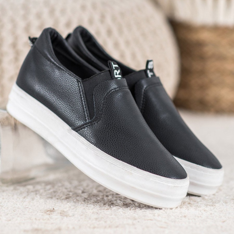 Bona Black Slip On Shoes 1