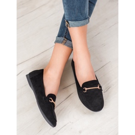 Bestelle Stylish moccasins with ornament black 1