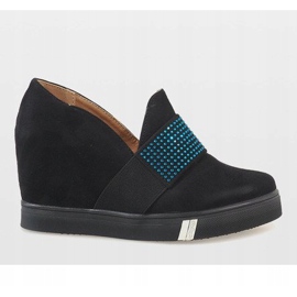 Black pumps on the wedge T1715-1 2