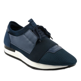 Men's navy blue sports shoes B18-101 1 Men's navy blue sports shoes B18-101 1