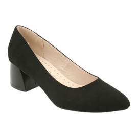 M.Daszyński Daszyński SA172 Women's pumps with black leather insert 1