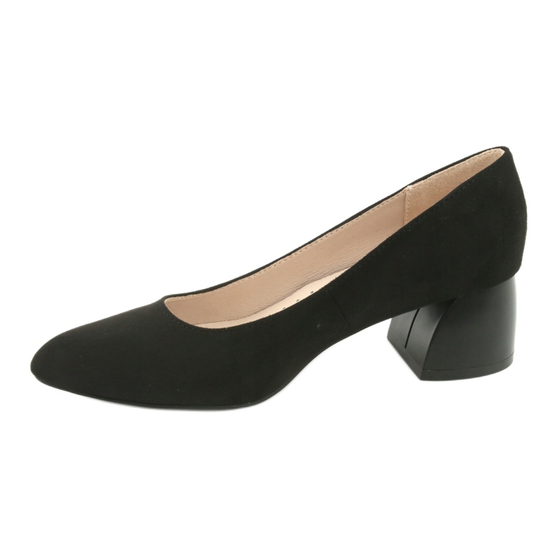 M.Daszyński Daszyński SA172 Women's pumps with black leather insert 2