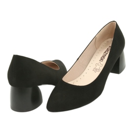 M.Daszyński Daszyński SA172 Women's pumps with black leather insert 4