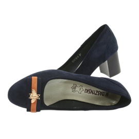 M.Daszyński Ladies' navy blue pumps Mucha Daszyński SA173 5