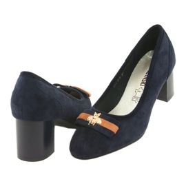 M.Daszyński Ladies' navy blue pumps Mucha Daszyński SA173 4