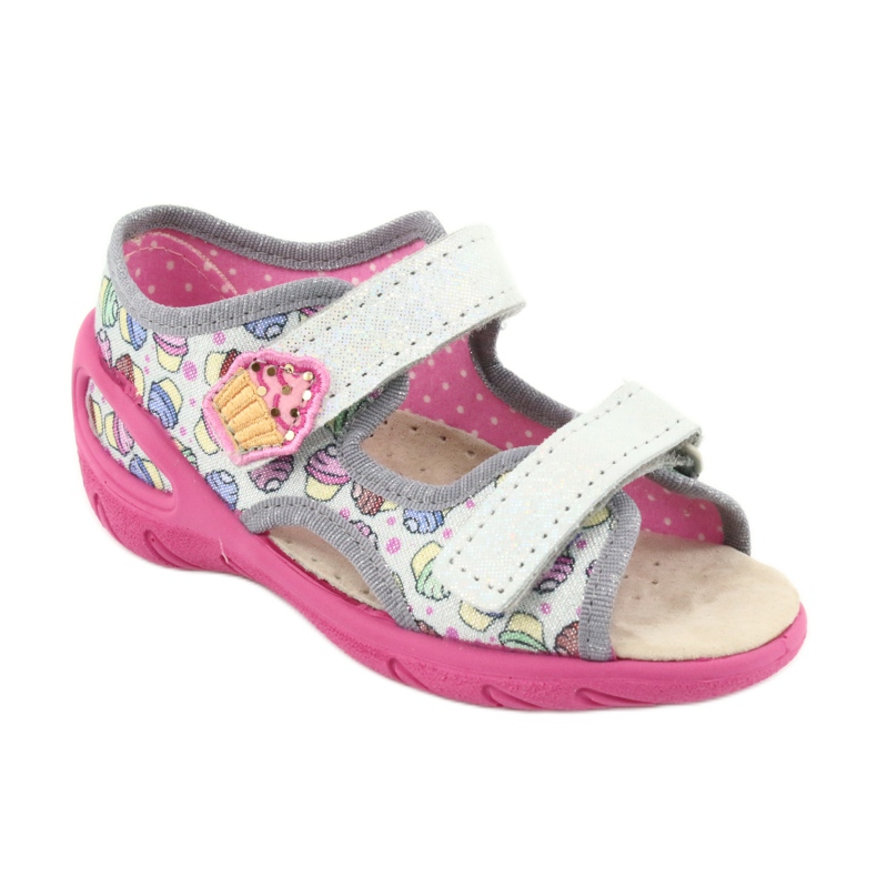 Befado children's shoes 065X135 pink grey multicolored 2 Befado children's shoes 065X135 pink grey multicolored 2