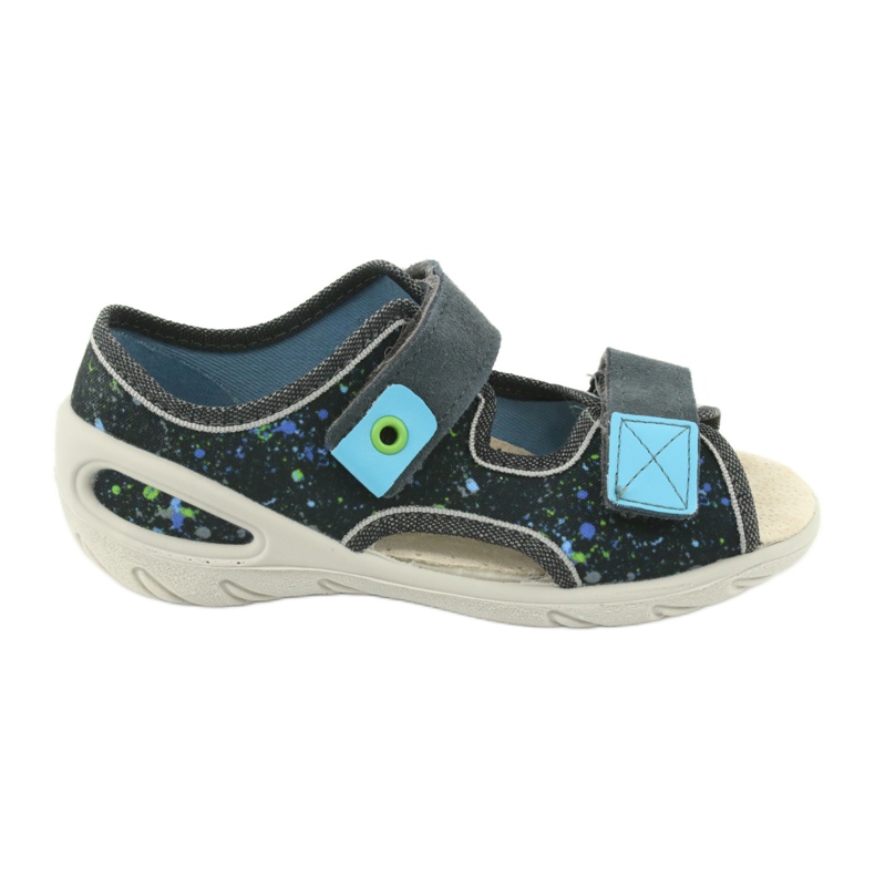 Befado children's shoes pu 065X127 blue grey multicolored 1