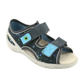 Befado children's shoes pu 065P127 blue grey multicolored 2
