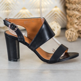 SHELOVET Comfortable high-heeled sandals black 2 SHELOVET Comfortable high-heeled sandals black 2