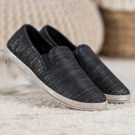 SHELOVET Comfortable Slipons black 1