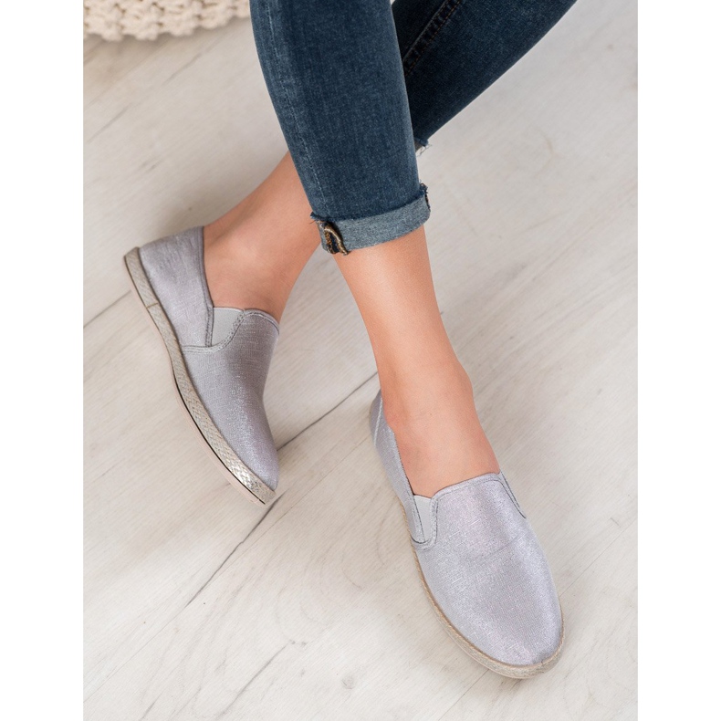 SHELOVET Comfortable Slipons grey 1