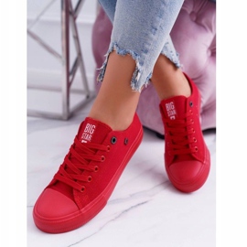 Red women's sneakers Big Star AA274007 1
